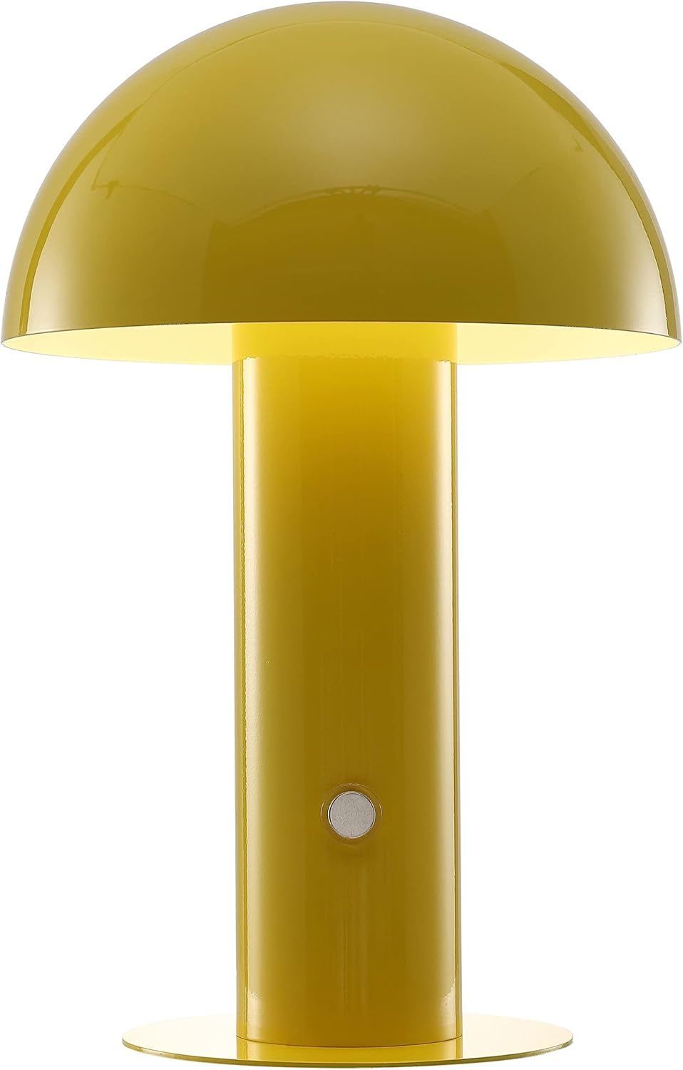 61laXj-2cPL._AC_SL1500_.jpg JONATHAN Y JYL7115C Boletus 10.75" Contemporary Bohemian Rechargeable/Cordless Portable Iron Integrated LED Mushroom Table Lamp Modern, Coastal Bedside Desk Nightstand Lamp, Yellow