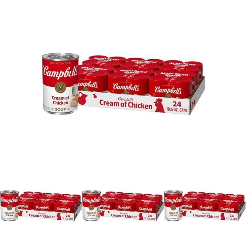 Campbell's Condensed Cream of Chicken Soup, 10.5 Ounce Can (Pack of 16) (Case of 6)