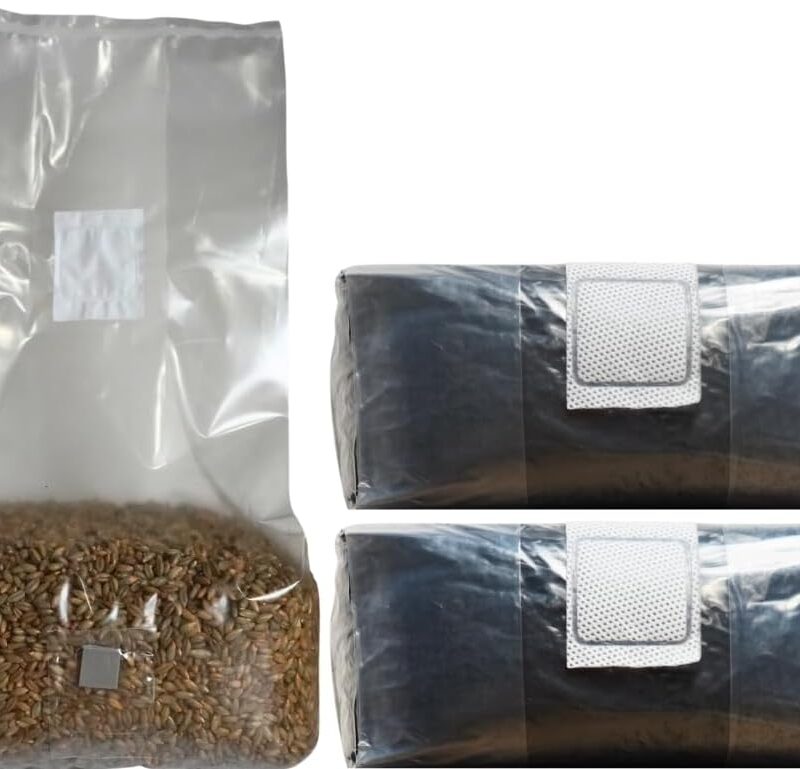 Mushroom Monotub Refill - Sterile Grain Spawn [5lb] - Sterile Mushroom Substrate [10lb] Grow Like Magic