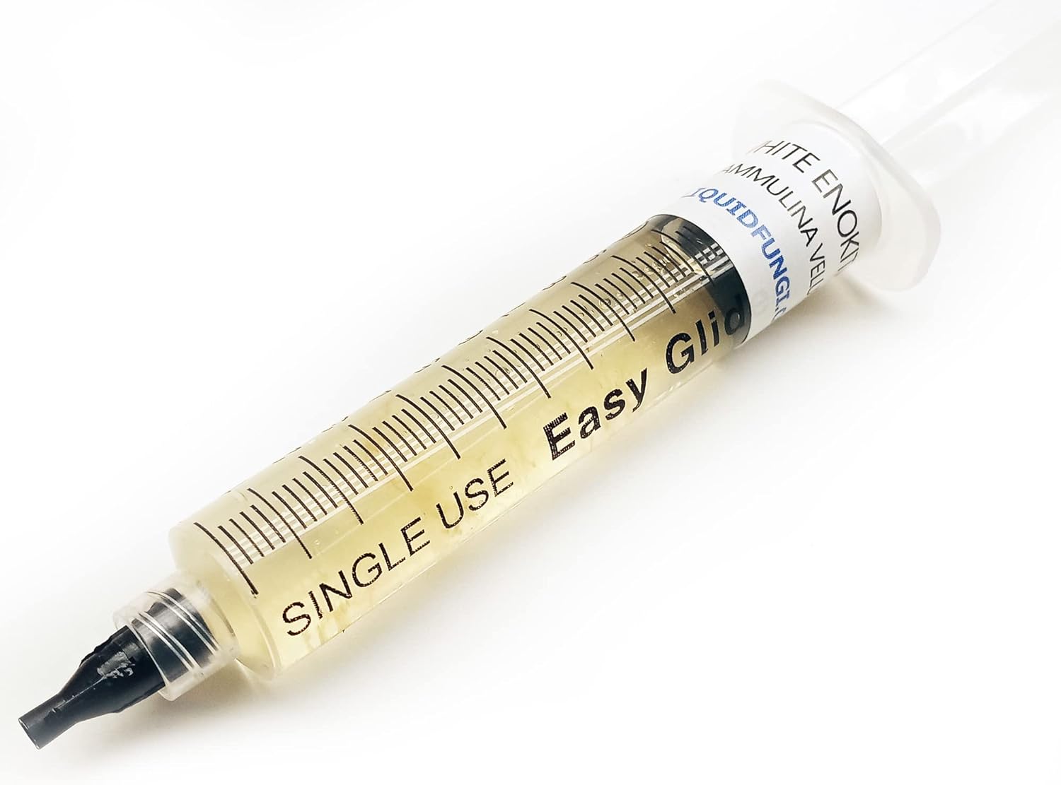 61ug0-a9YYL._AC_SL1500_.jpg Liquid Culture Syringe 5 Pack - Cold Weather Mushroom Mycology Starter Pack - Grow cold weather mushrooms on agar, grain, straw, or standard master mix hardwood blocks - Image 5