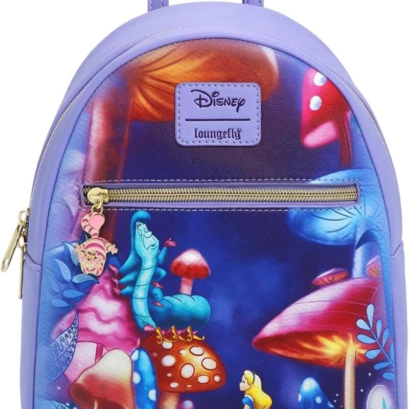 712Pq4NyD9L._AC_SL1500_.jpg Generic Adventures in Wonderland Caterpillar Mushroom Forest Mini Backpack