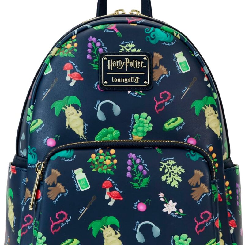 Loungefly Harry Potter Herbology Mini Backpack Shoulder Bag Handbag Faux Leather