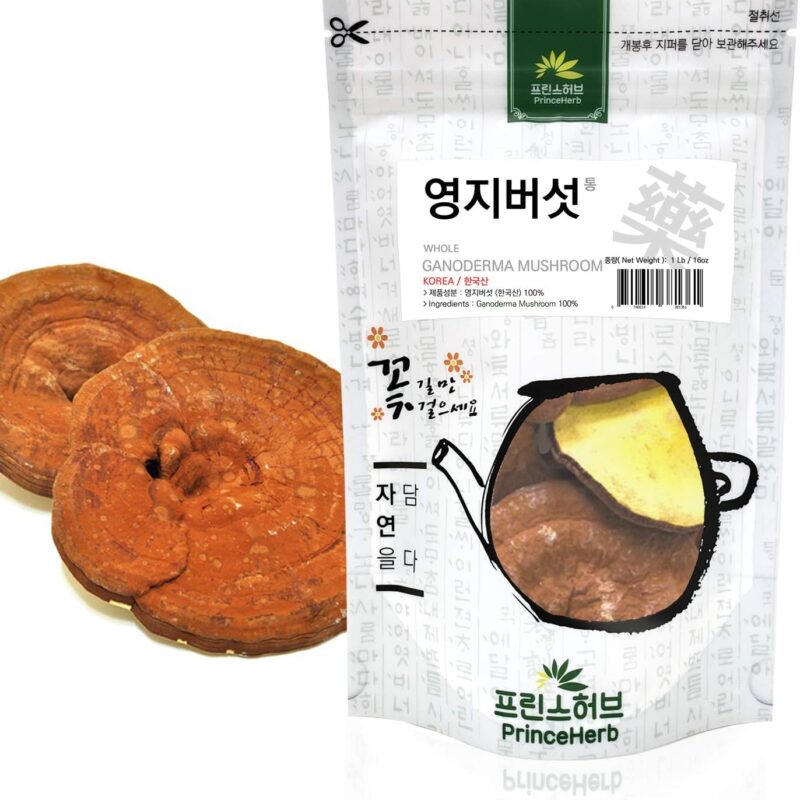 [Medicinal Korean Herb] Premium Grade Ganoderma Mushroom (Lingzhi Mushroom/Lingzhi/영지버섯) Dried Bulk Herbs (16 oz/Whole)