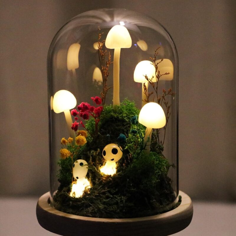 Forest Mushroom Series Magic Mushroom Lamp Handmade Original Night Light/Cute Retro Mushroom Night Light/Gift Light/