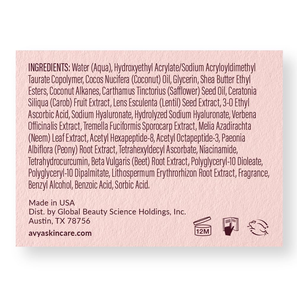 717rjnDvL4L._SL1000_.jpg AVYA Hydroveda Moisturizer (1.7oz) - Advanced Ayurvedic Skincare/Hyaluronic Acid with Snow Mushroom/Soothes and Hydrates for Youthful Skin - Image 6