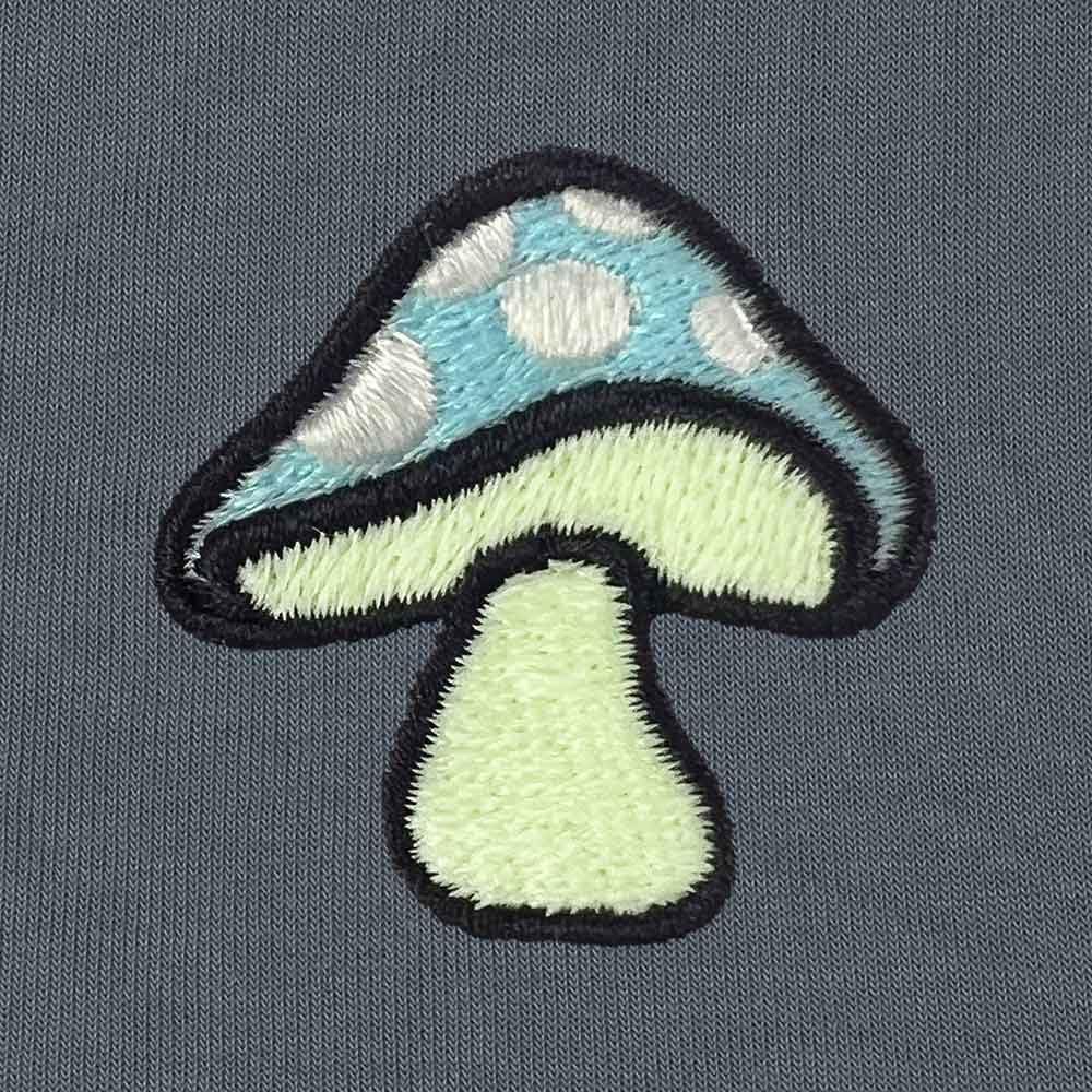 719ptfCHloL._AC_SL1000_.jpg DALIX Mushroom (Glow in the Dark) Embroidered Hoodie Fleece Sweatshirt Zip Front Mens - Image 2