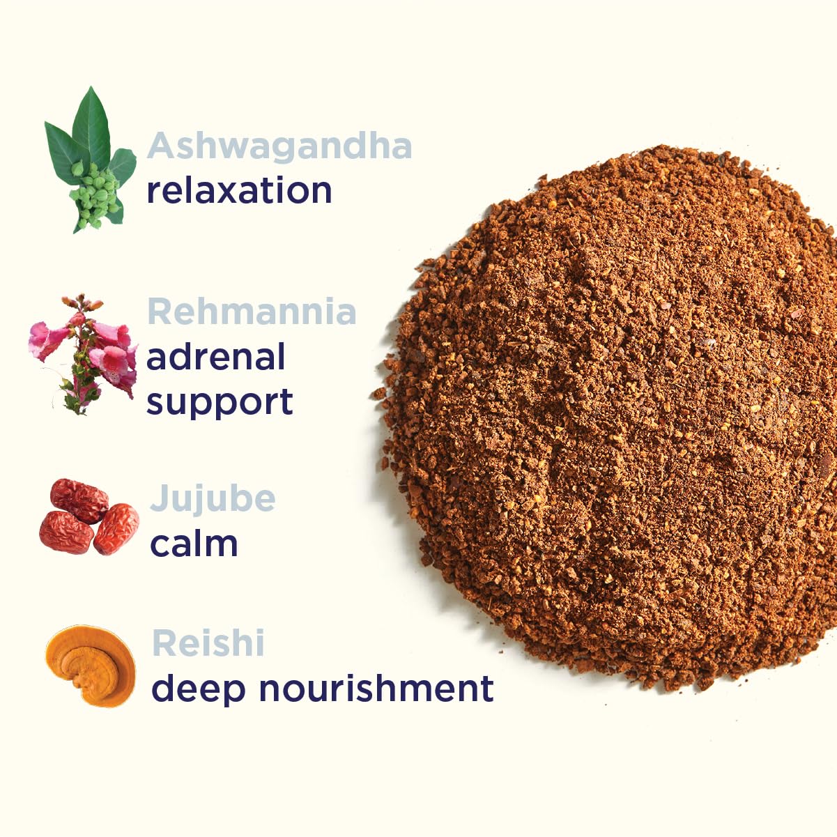 71FnyLjDSLL._SL1201_.jpg Rasa Calm – Adaptogenic Mushroom Sleep Tonic | Vegan, Keto, Ayurveda Wellness Tonic with Ashwagandha + Reishi (8 oz / 30 Servings) - Image 3