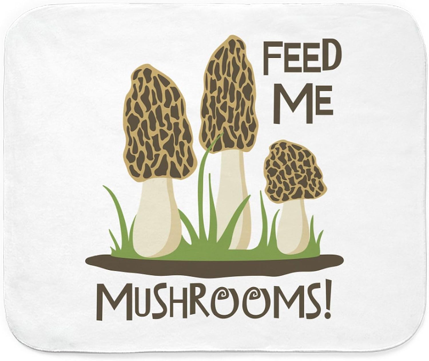 71S0iGsnuhL._AC_SL1500_.jpg CafePress Feed ME Mushrooms! Sherpa Fleece Throw Blanket 60" L x 50" W