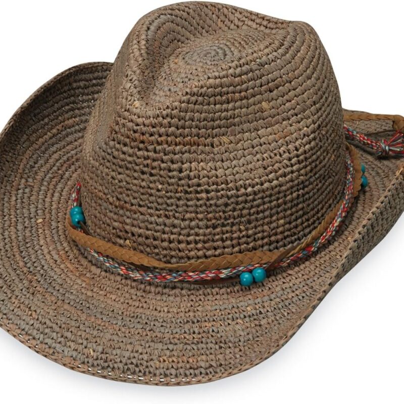 Wallaroo Hat Company Women’s Catalina Cowboy – UPF 50+ Sun Hat, Wide Brim, Adjustable, Packable, Women & Men, M + L Sizes
