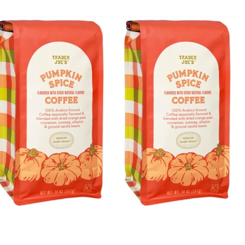 Pumpkin Spice Coffee by Trader Joes, 14 oz pack of 2