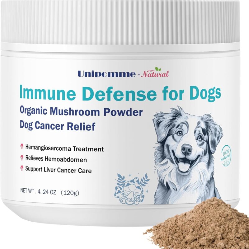Dog Cancer Support Supplements - ‎Dogs Guard Defense Immune - Buddy Normal Cell Growth & More Energy for Turkey Tail, Reishi, Shiitake, and Lion’s Mane Mushroom with Turmeric Root Extract - 4.24 oz