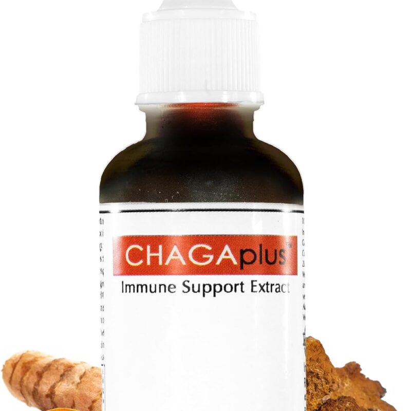 Chaga Mushroom Immune Support - Immune System Booster with Chaga Mushroom Extract, Reishi Mushroom, Turmeric, Ginger, Ashwagandha & Cinnamon - CHAGAplus 30ml
