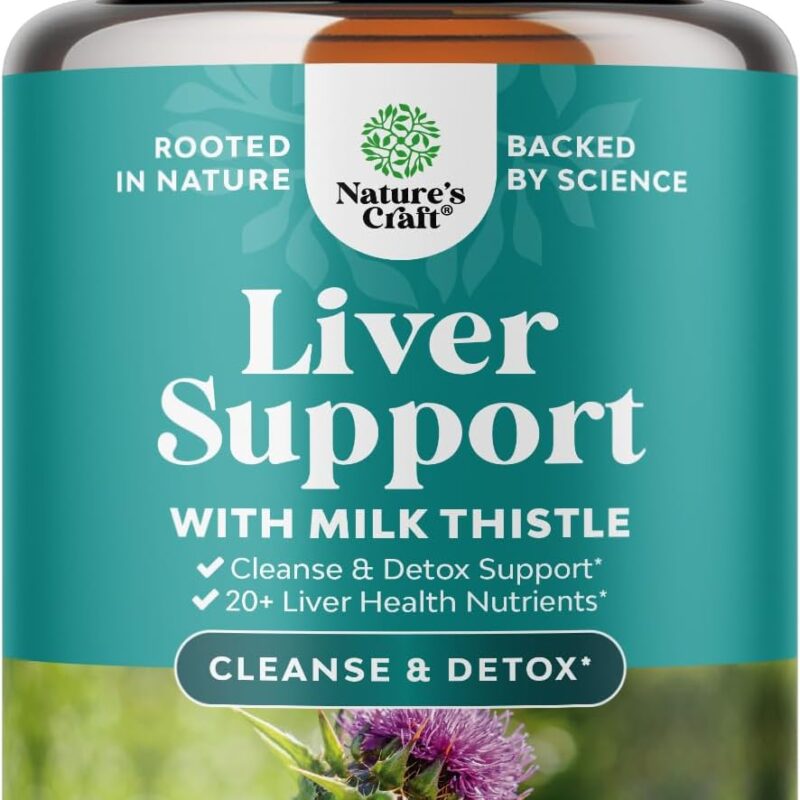 Liver Cleanse Detox & Repair 180 Capsules - Herbal Liver Support Milk Thistle Supplement - Silymarin Milk Thistle Supplements with Dandelion Root, Choline, Beetroot & Artichoke Extract