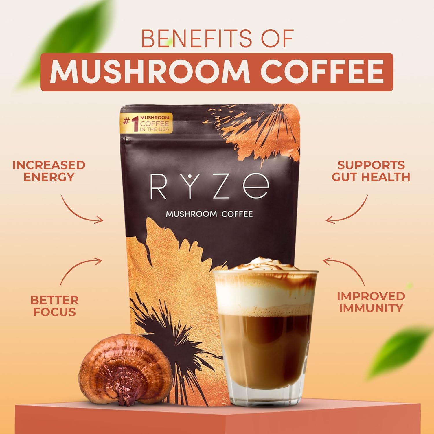 71oDSkrYPL._AC_SL1500_.jpg RYZE Day + Night Bundle with Mushroom Coffee and RYZE Hot Cocoa, USDA Organic Mushroom Coffee with 6 Adaptogenic Mushrooms + MCT Oil, Hot Cocoa Keto Sleep Aid with Melatonin and Glycine, 30+20 serving - Image 2