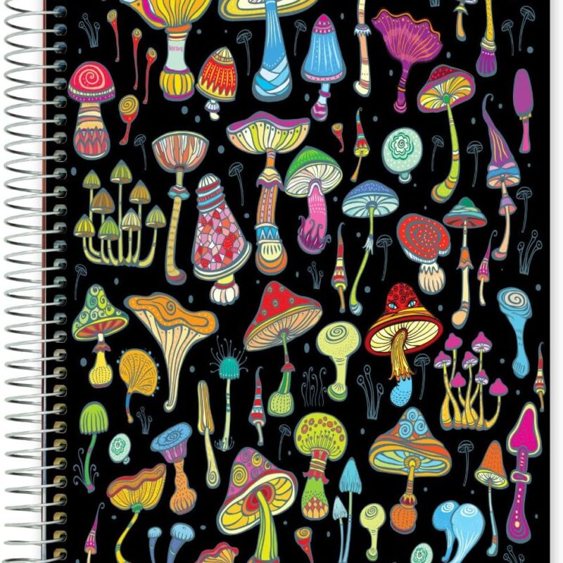 Tools4Wisdom Planner 2025-2026 - April 2025-2026 Calendar - 8.5x11 Inch Hardcover - Monthly Weekly Daily Planner - A5J6 - Magic Mushroom