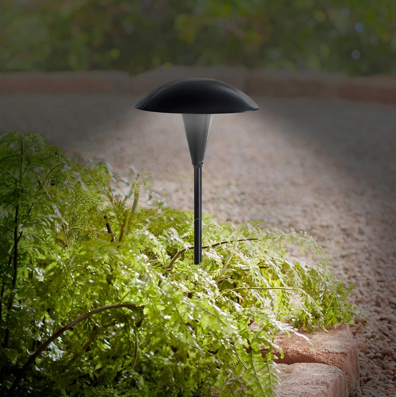 810UN8XMYGL._AC_SL1500_.jpg John Timberland Grant 18" High Black LED Mushroom Path Lights Set of 2 - Image 3
