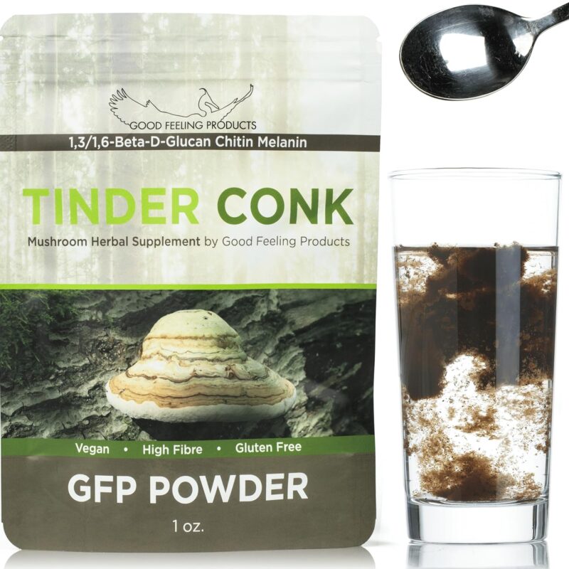 Good Feeling Products GFP Powder - Mushroom Supplement - Tinder Conk Powder Supplement - Immune Support Supplement for Men & Women