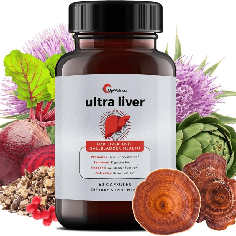 Ultra Liver Supplement for Liver Health and Gallbladder Support - Powered by TMG, NAC Milk Thistle, and More - 60 Capsules