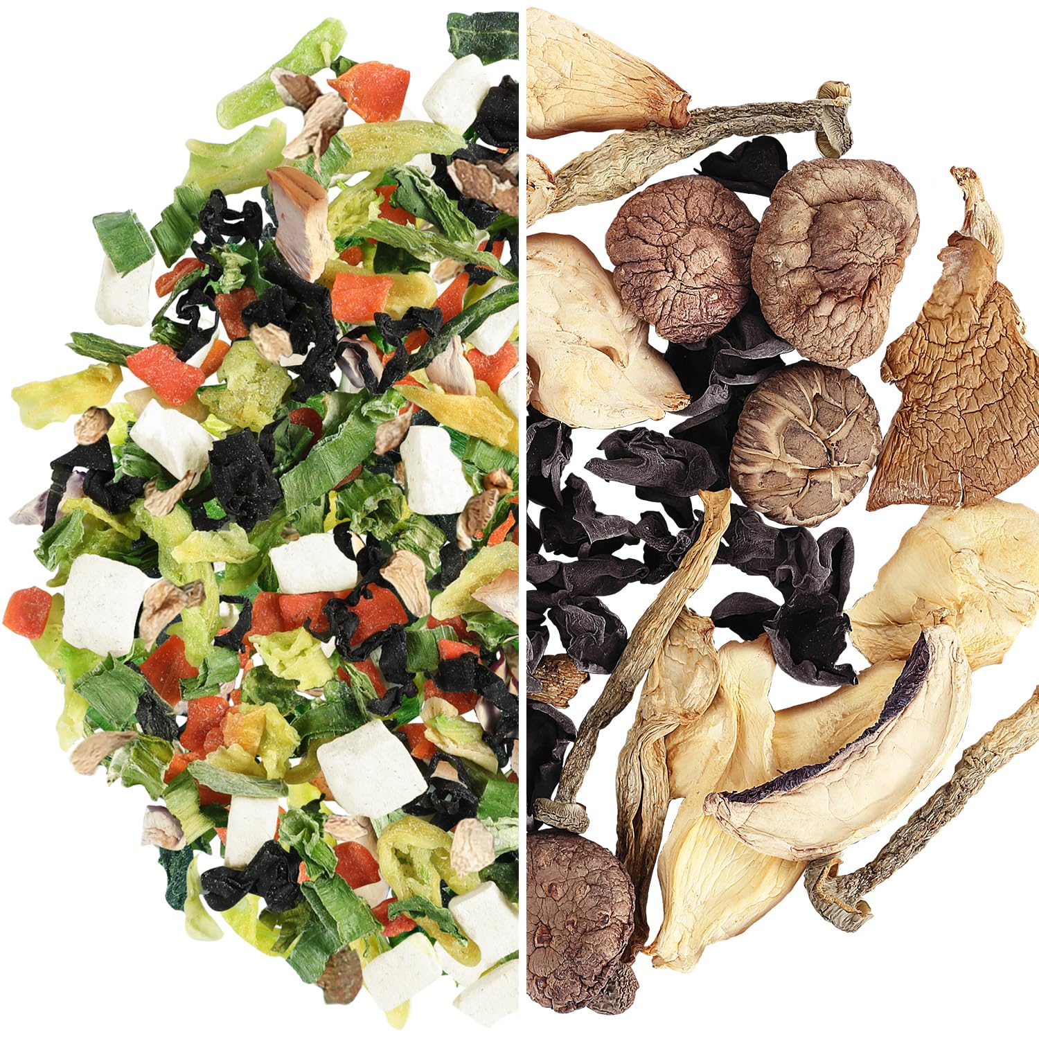 814uIWfzyUL._SL1500_.jpg Yimi Dehydrated Freeze Dry Miso Vegetables Blend 16 oz and Dried Assorted Mushrooms 4.2 oz