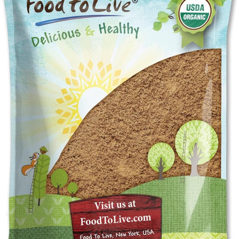 Food to Live Organic Turkey Tail Mushroom Powder, 5 Pounds - Immune Support, Energy Boost, 100% Natural, Vegan, Non-GMO, Pure, Perfect for Beverages, Kosher, Bulk