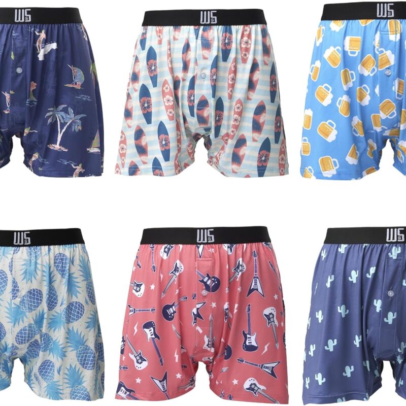 Warriors & Scholars | Mens boxer Shorts | Boxer shorts for men pack of 6 | Printed Mens underwear | Men boxer short underwear