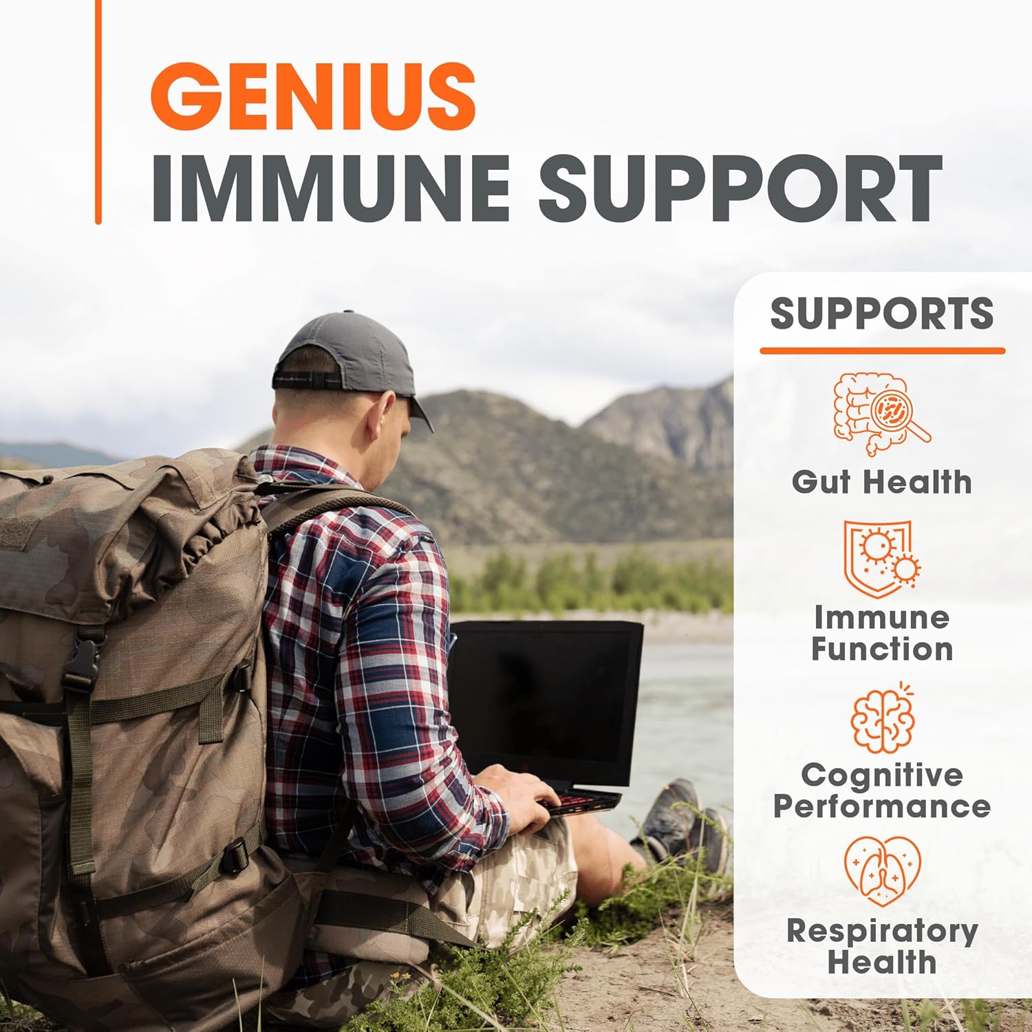 81T51QoqnwL._AC_SL1500_.jpg The Genius Brand Immunity & Energy Bundle: Turkey Tail & Genius Mushroom Supplement Stack - Image 7