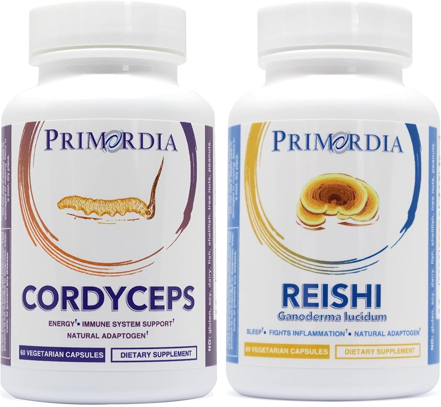 81TZa-41gkL._AC_SL1500_.jpg Primordia Pure Cordyceps and Reishi Mushroom Supplement Bundle, 120 Capsules, Liquid State Fermentation, Cordyceps Sinensis & Reishi Ganoderma Lucidum Mushrooms, Immune and Gut Health Support