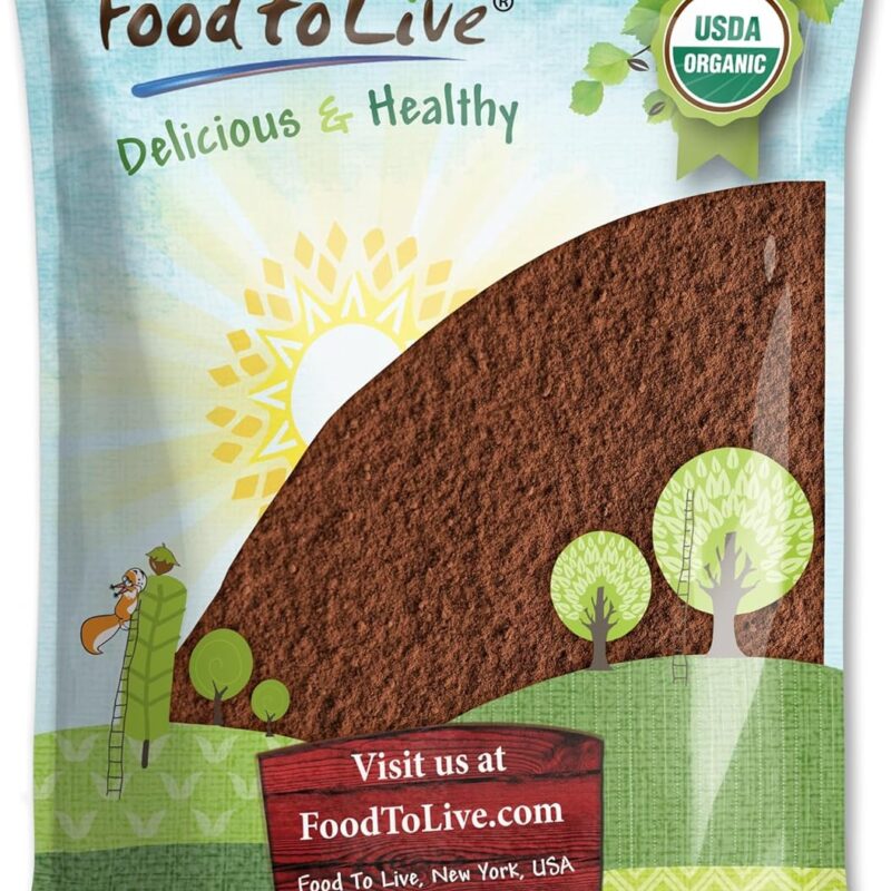 Food to Live Organic Chaga Mushroom Powder, 5 Pounds – All Natural Vegan Superfood for Immunity and Holistic Wellness. Rich in Antioxidants and Nutrient-Packed. Non-GMO. 100% Pure. Kosher
