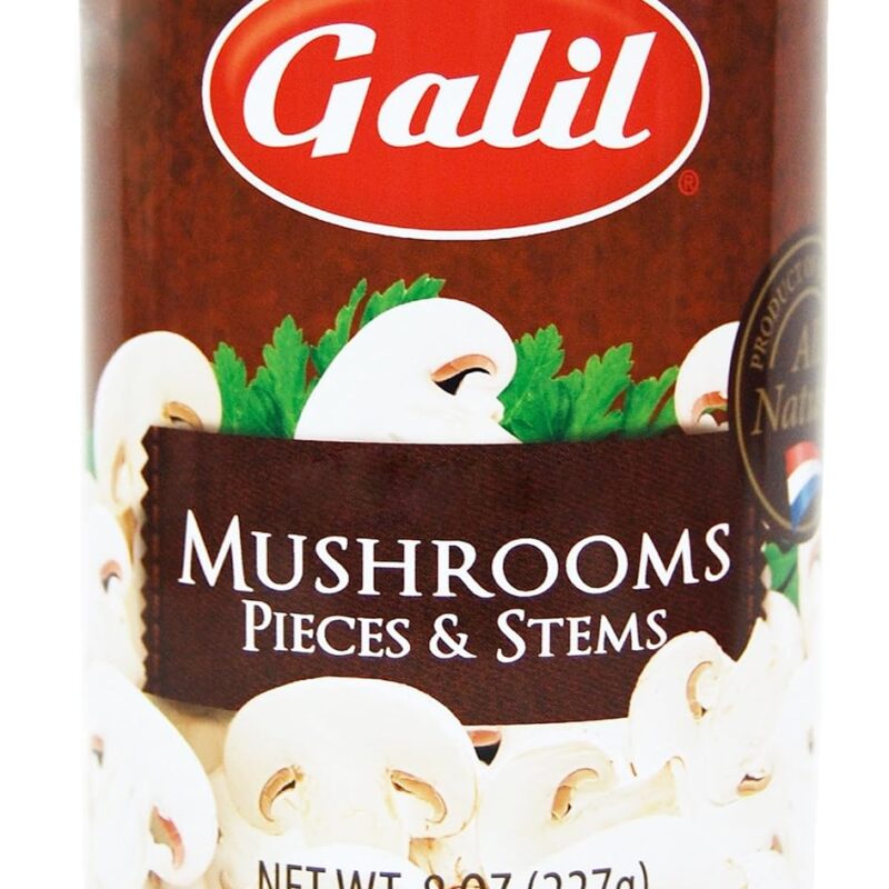 Galil Mushrooms Pieces and Stems, 8 Ounce (Pack of 12)