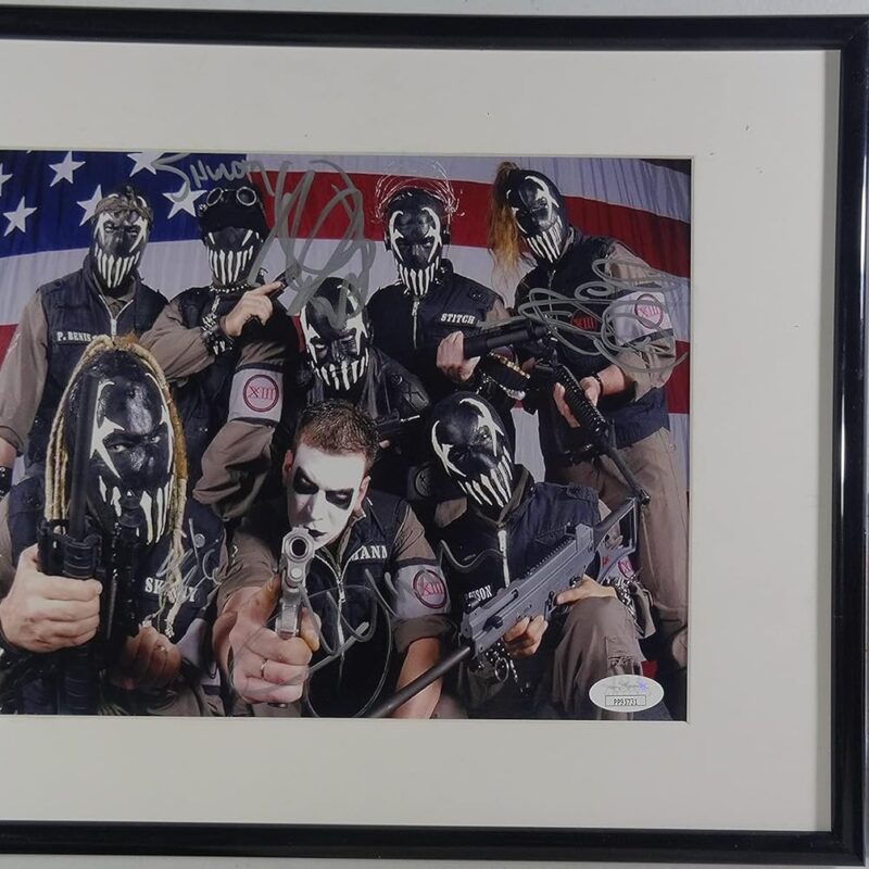 Signed Mushroomhead Autographed Old School 8X10 Photo Certified Jsa Coa # PP95731