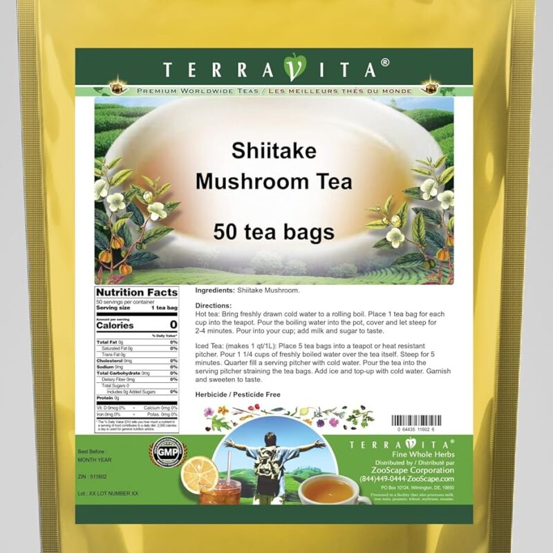 Shiitake Mushroom Tea (50 Tea Bags, ZIN: 511602) - 3 Pack