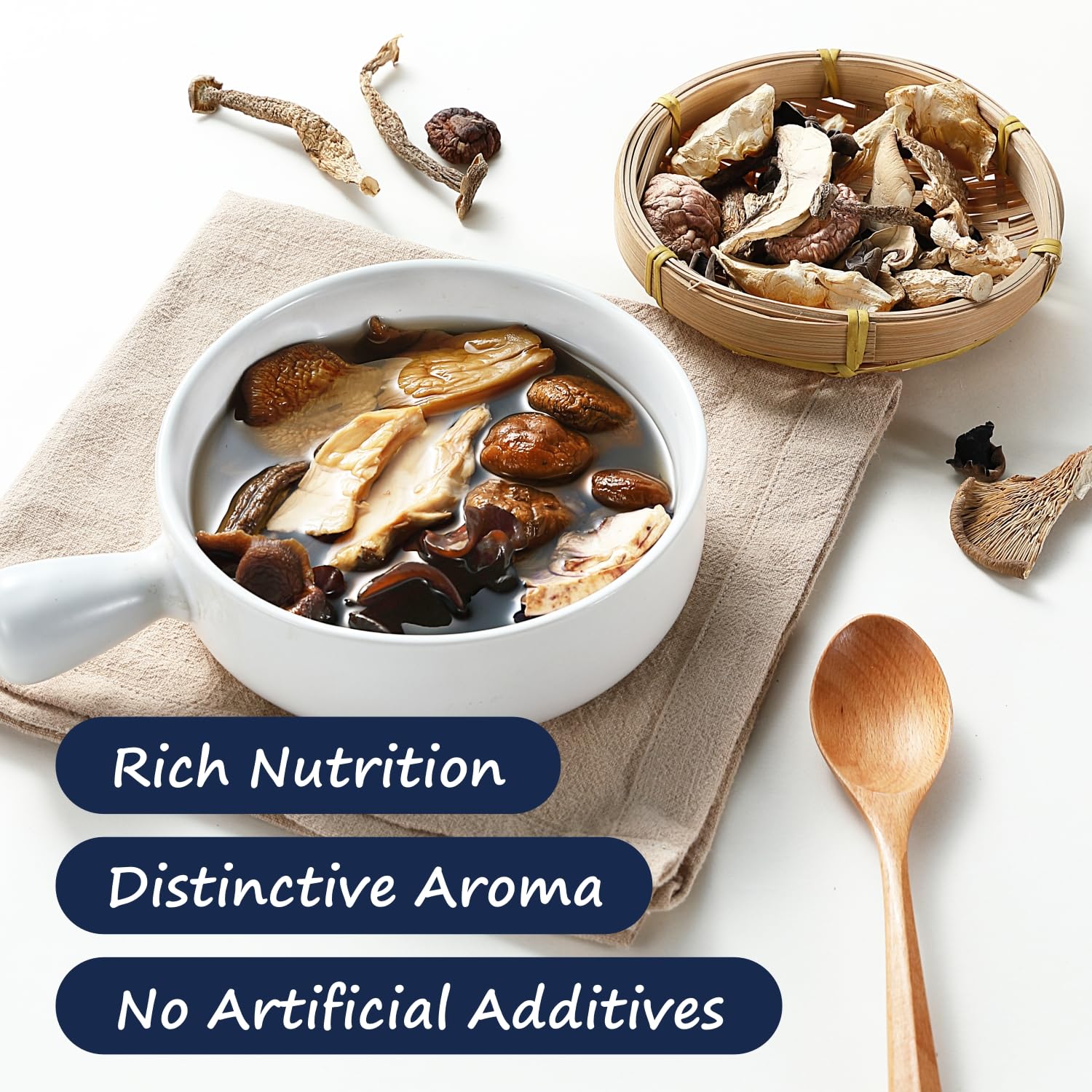 81tSzeWl-L._SL1500_.jpg Yimi Dehydrated Freeze Dry Miso Vegetables Blend 16 oz and Dried Assorted Mushrooms 4.2 oz - Image 5