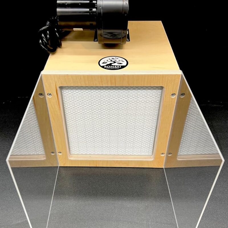 Bonsai 12"x12" 99.99% HEPA Horizontal Laminar Flow Hood for Mushrooms/Mycology 110V