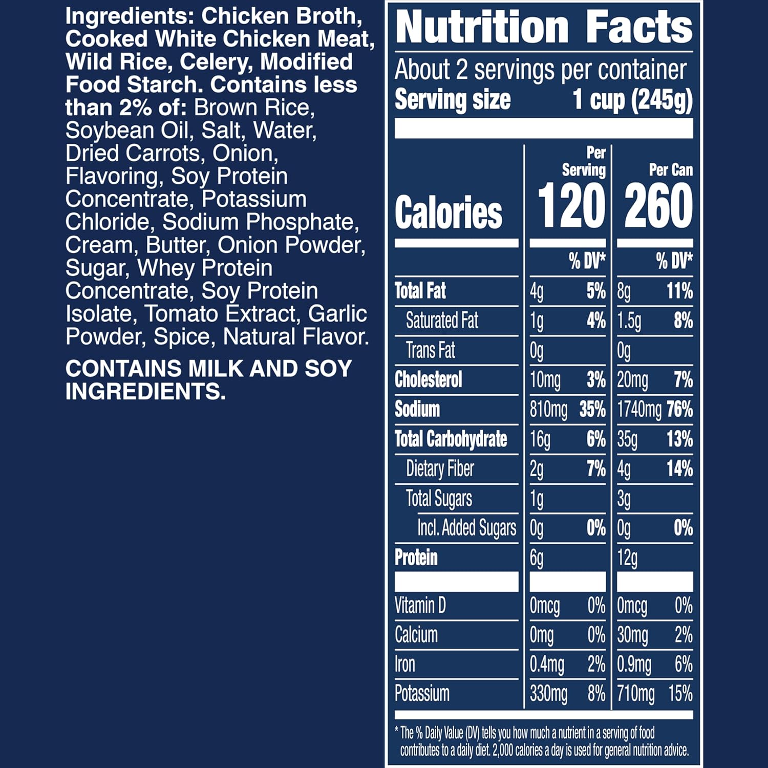 81xtKiQDcnL._SL1500_.jpg Progresso Rich & Hearty, Creamy Roasted Chicken Wild Rice Canned Soup, Gluten Free, 18.5 oz. (Pack of 12) - Image 5