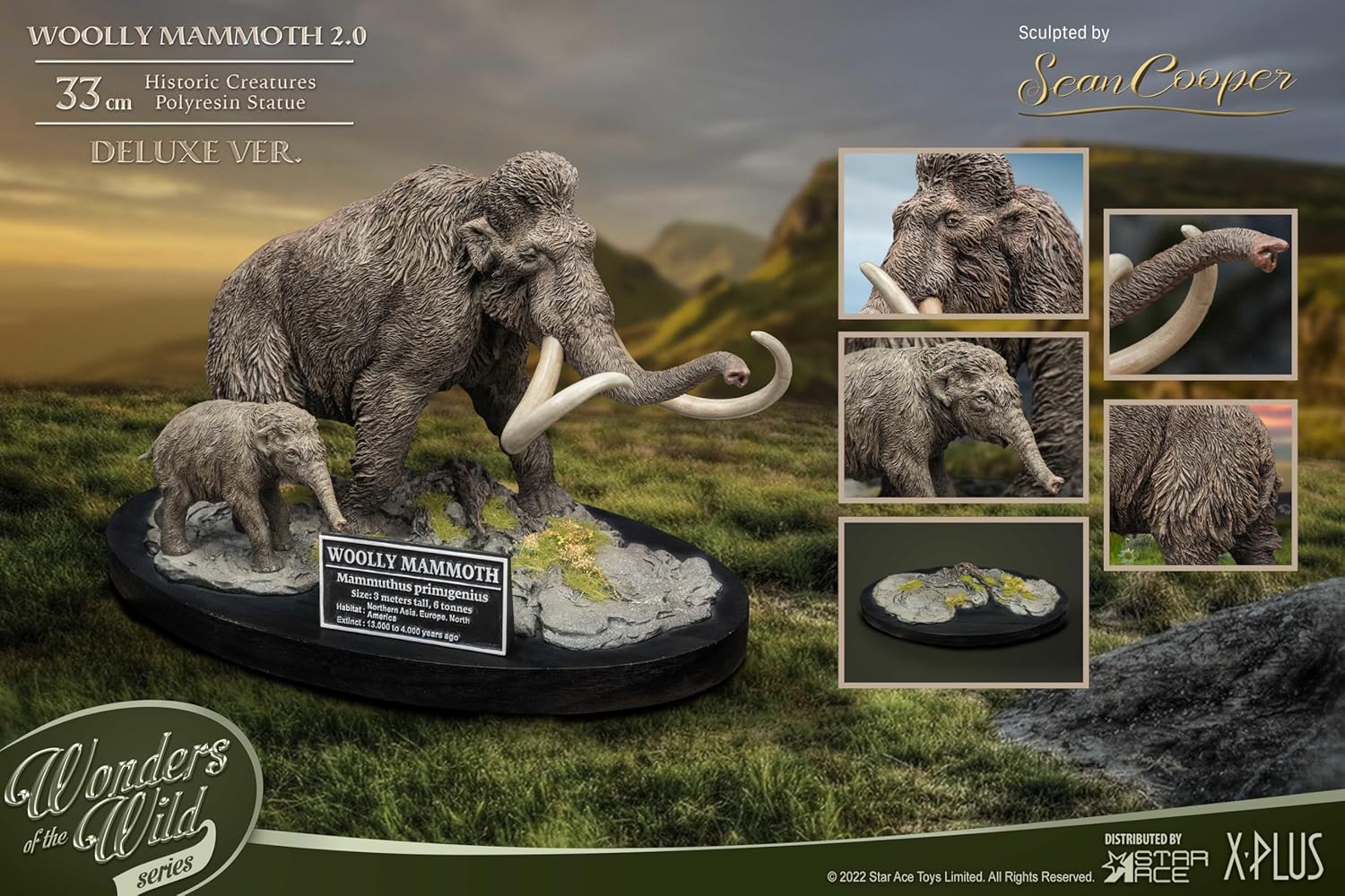 81ylglHf2FL._AC_SL1500_.jpg Wonders of The Wild – Wooly Mammoth 2.0 Polyresin (Deluxe Version) Statue - Image 5
