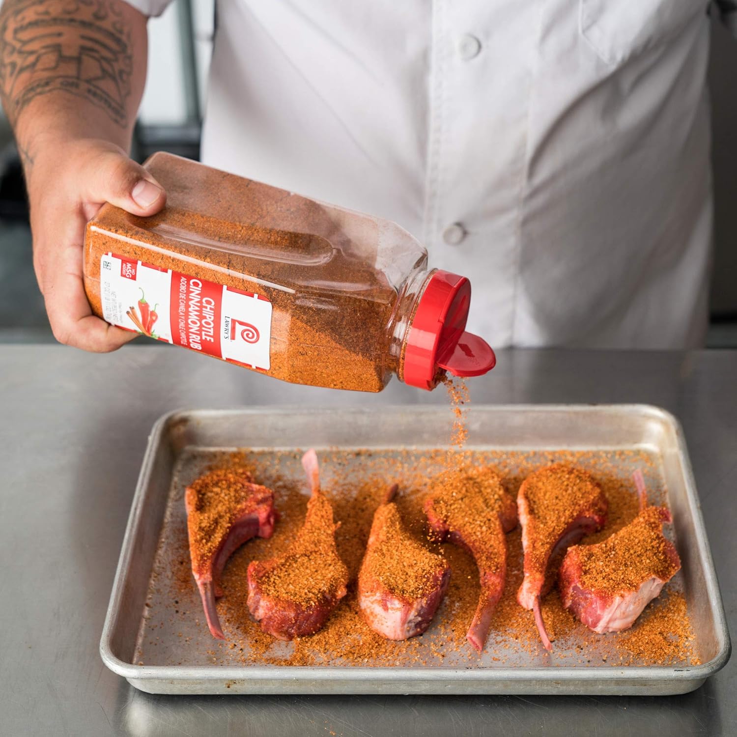81zyXdU0DfL._SL1500_.jpg Lawry's Chipotle Cinnamon Rub, 27 oz (Pack of 6) - Six 27 Ounce Containers of Chipotle Cinnamon Rub Made of Chipotle Chili Pepper, Cinnamon, and Paprika Perfect for Burgers, Pork, and Chicken - Image 5