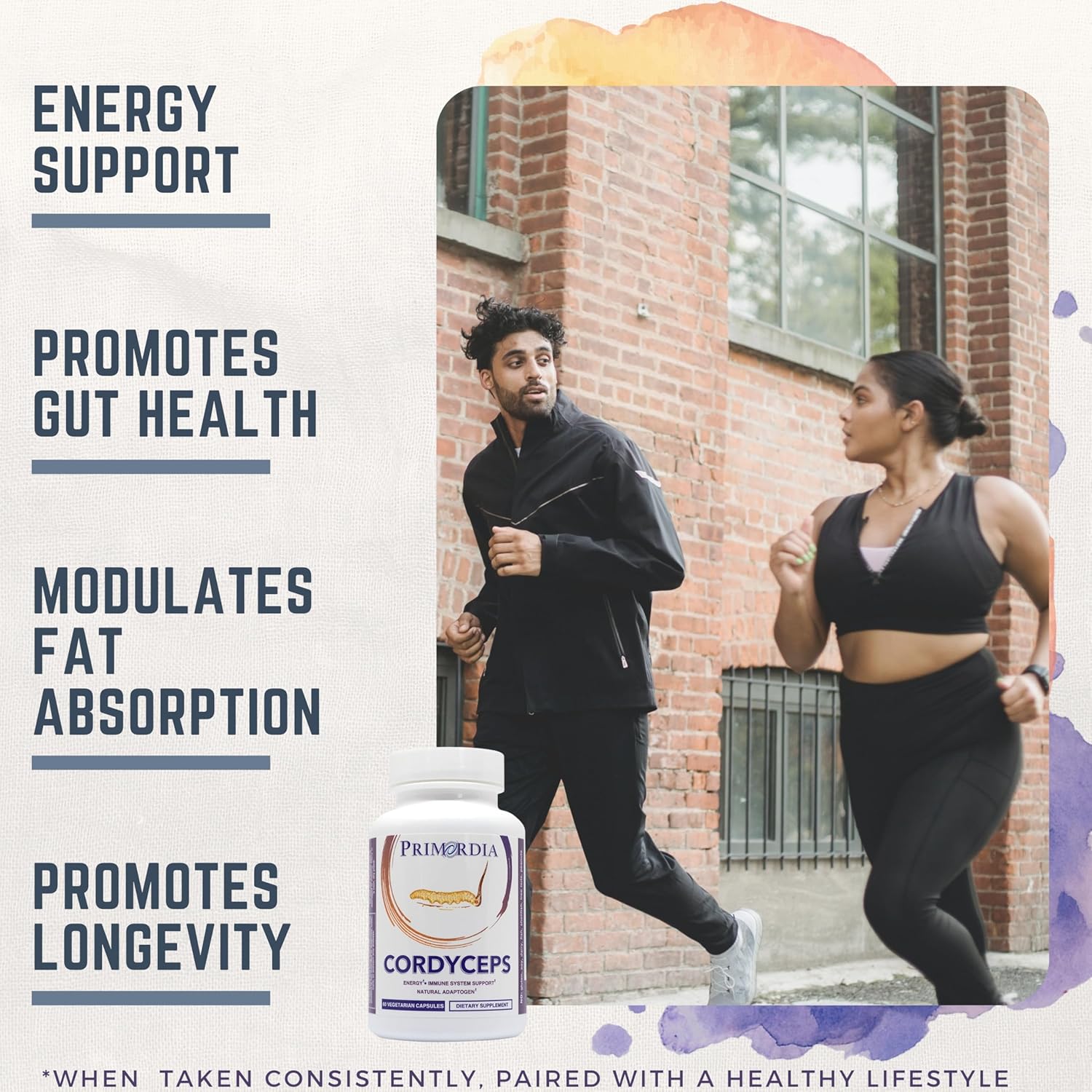 91aqqcnFEL._AC_SL1500_.jpg Primordia Pure Cordyceps and Reishi Mushroom Supplement Bundle, 120 Capsules, Liquid State Fermentation, Cordyceps Sinensis & Reishi Ganoderma Lucidum Mushrooms, Immune and Gut Health Support - Image 5