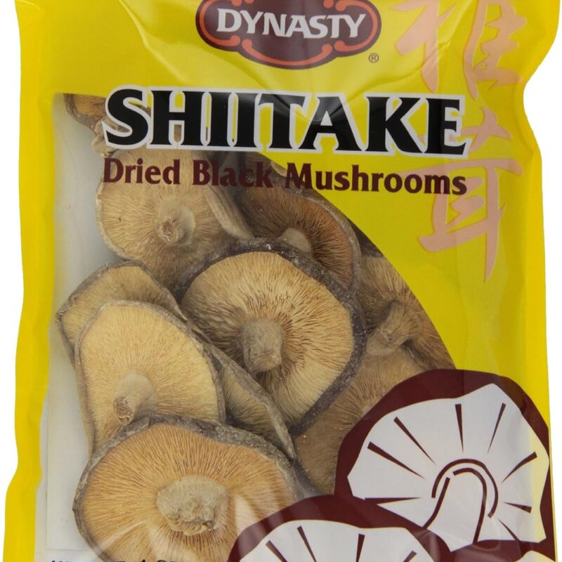 Dynasty Whole Shiitake Mushrooms, 1-Ounce Package (Pack of 12)