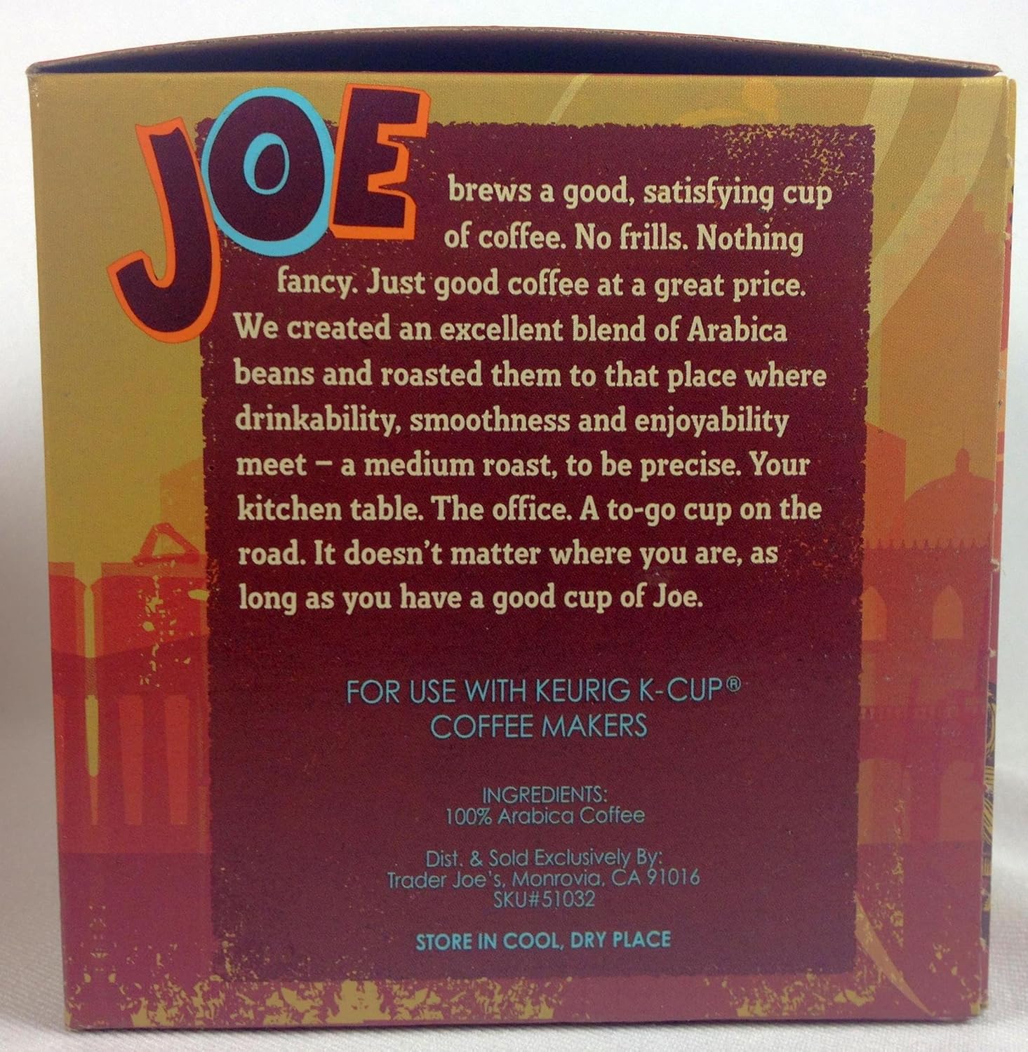 91F1xFLKHxL._SL1500_.jpg Trader Joe's Coffee Cups - Single Serve - Medium Roast Arabica Coffee - Pack of 5, dark brown - Image 2