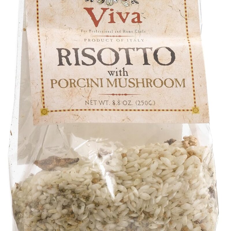 Cucina Viva Risotto with Porcini Mushroom, 8.8-Ounce Bags (Pack of 8)