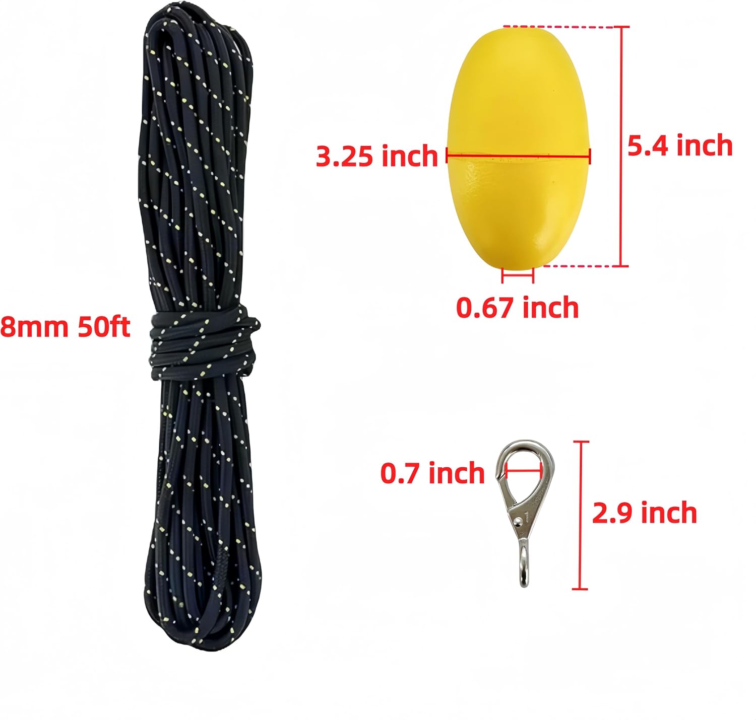 1744320773_71VWKpaL7L._AC_SL1500_.jpg Marine Mushroom Anchor Kit 20 lb Blue PE Coated Kayak Anchor Accessories with 50 ft Rope for Fishing Kayaks, Canoe, Jet Ski, SUP Paddle Board and Small Boats - Image 4