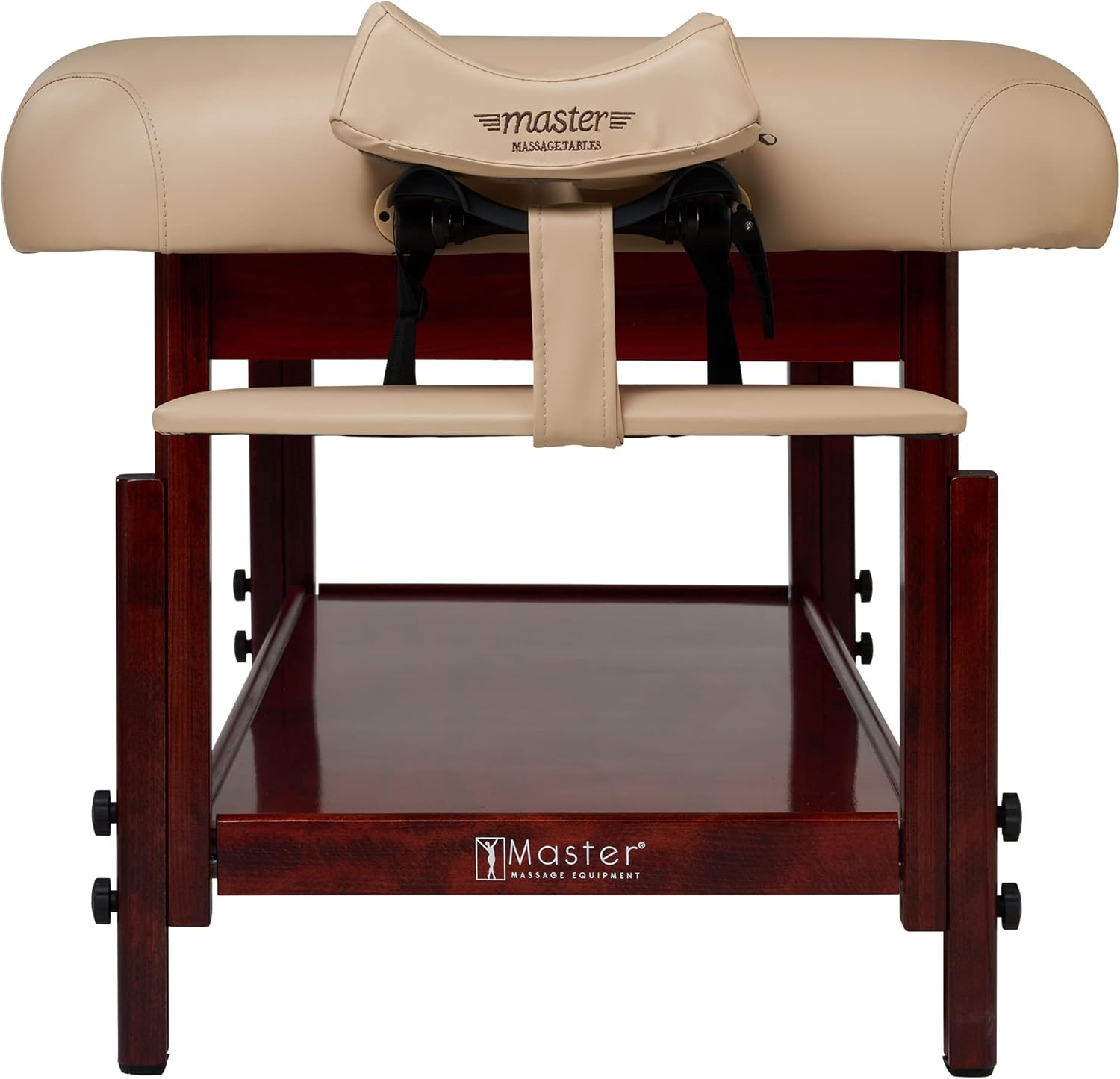 1744918067_71OWsZVVNnL._AC_SL1500_.jpg Master Massage Extra Wide 31" Spamaster Stationary Massage Table Physical Therapy Salon Beauty Lash Chiropractic Bed-Aesthetic Spa Facial Medical Treatment Tattoo Bed with Shelf in Mushroom - Image 6