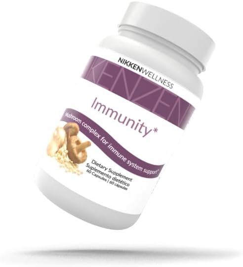 Kenzen Immunity Mushroom Supplement for Nikken - Mushroom Vitamins - Mushroom Supplement Capsules with Ingredients from Around The World - Organic Mushroom Pills - Kosher Mushroom Capsules for Adults