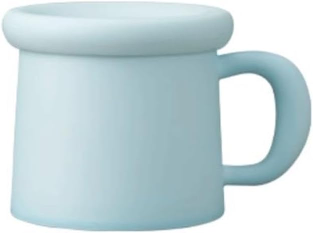 Coffee Cup Ceramic Covered Mug, Two Colors of Coffee Mug Set of 1, Capacity 11.16 oz for Office or Couple Pairing Cups Tea Cup(Green)