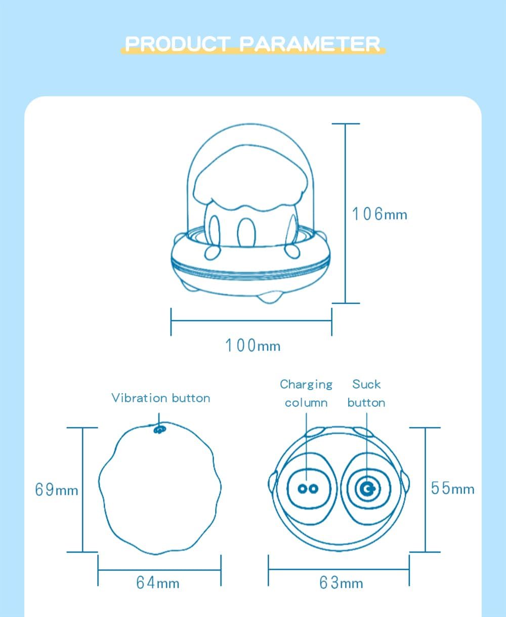 510fAVrpTdL._AC_SL1218_.jpg Mushroom-Shaped Night Light & Shoulder Massager - 12 Vibration Modes, 6-Speed Relief, IPX6 Splashproof, Portable Cordless Design with Charging Case (Silicone+ABS, 45-90Min Use) (Purple) - Image 9