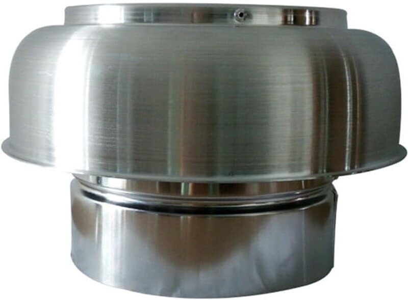 External Vent,Air Vent Outlet, Chimney Cap, Aluminum Mushroom Cowl For Air Roof Vent Heat Recovery Ventilation System Windproof Rainproof(5 Inch)