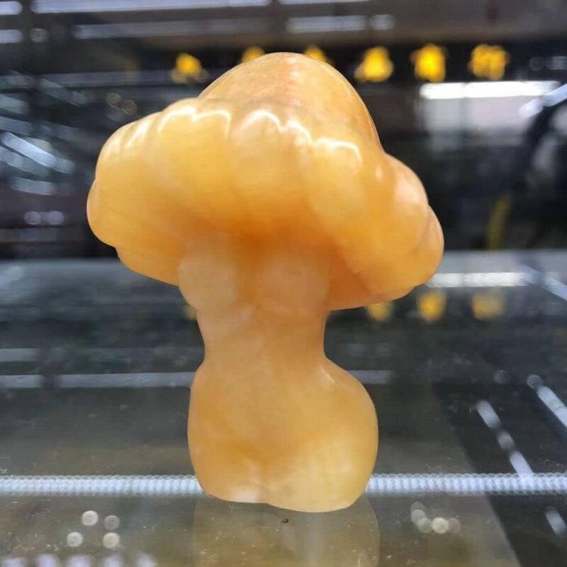 Home Decor, 50-60MM Mushroom Goddess Models Natural Topaz Quartz, Hand-Carved Gem Female Body, Decorative Gifts Gifts,Natural Crystal Crystal Stone (Size : 2pcs)