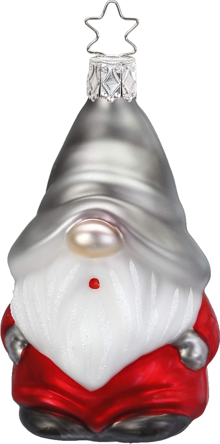 61-B9nTLvEL._AC_SL1500_.jpg Mushroom Gnome Ando 10232S019 German Glass Christmas Ornament