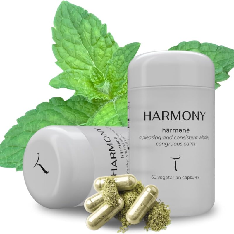 HARMONY Mushroom & Botanical Supplement by Setas – Organic Reishi & Lion’s Mane, Ashwagandha, Linden Tree & L-theanine to Support Mood, Stress Management, & Calm, Vegan & Non-GMO, 60-Day Supply