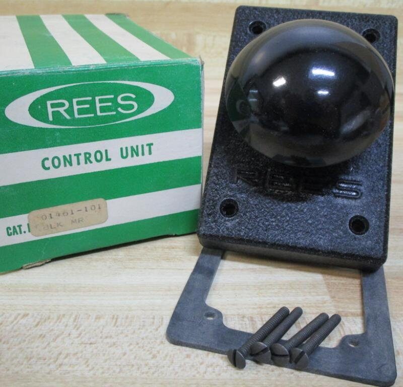 Rees 01461-101 Pushbutton Mushroom Black